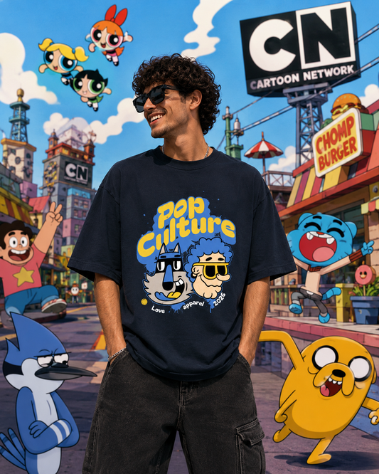 Pop Culture Graphic T-Shirt | 100% Cotton Oversized Tee