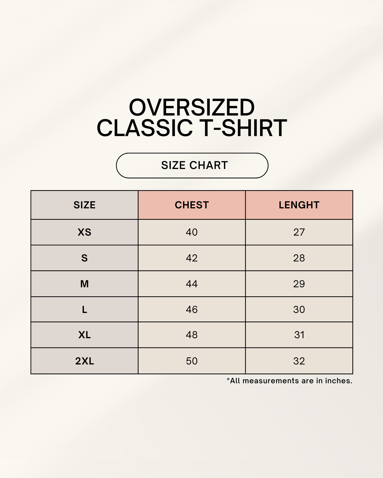 Dangerous_By_Nature_Tiger_Oversized T-Shirt Size Chart | Thodacrazyclub