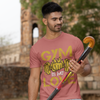 Gym Is My Love Fitness Graphic Unisex T-Shirt – Oversized 100% Cotton Workout Tee in Coral