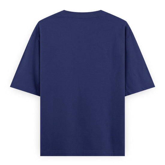 Gym Is My Love Fitness Graphic Unisex T-Shirt – Oversized 100% Cotton Workout Tee in Royal Blue