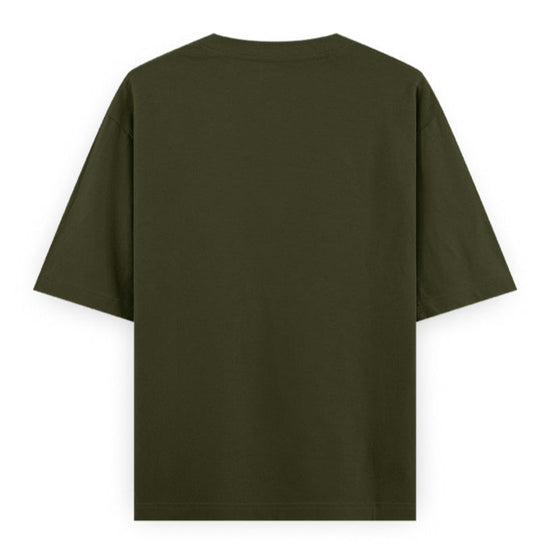 If You Want to Live a Healthy Body Do Regular Gym Graphic Unisex T-Shirt – Oversized 100% Cotton Fitness Workout Tee in Olive Green