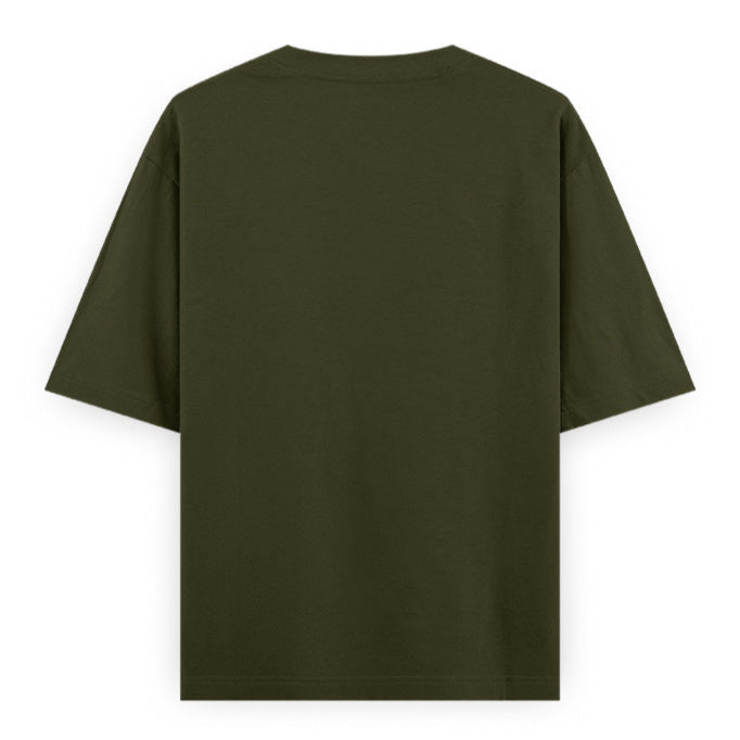 If You Want to Live a Healthy Body Do Regular Gym Graphic Unisex T-Shirt – Oversized 100% Cotton Fitness Workout Tee in Olive Green