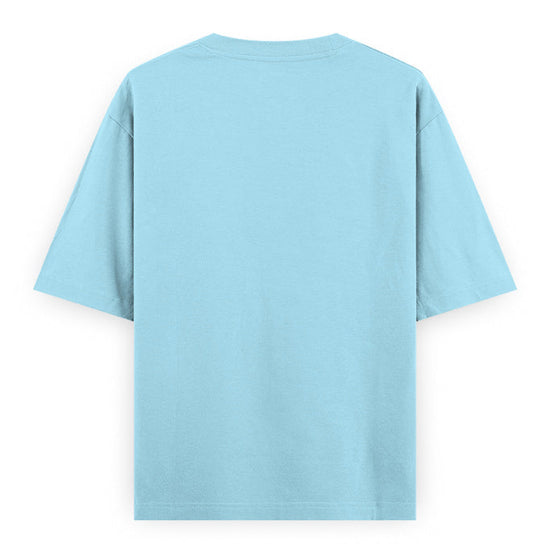 Kantara-Inspired Tiger Graphic Unisex Tee | Oversized 100% Cotton Classic T-Shirt Baby Blue