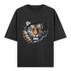 Kantara-Inspired Tiger Graphic Unisex Tee | Oversized 100% Cotton Classic T-Shirt Black