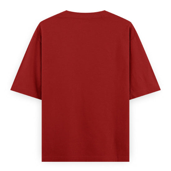 Kantara-Inspired Tiger Graphic Unisex Tee | Oversized 100% Cotton Classic T-Shirt Red