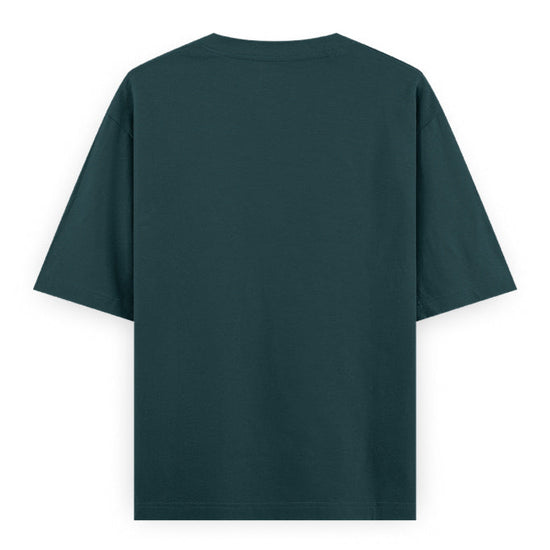 North Swole Santa Graphic Unisex T-Shirt – Oversized 100% Cotton Classic Tee in Petrol Blue