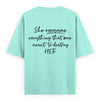 PowHERful Women’s Empowerment Graphic Unisex Tee | Oversized 100% Cotton Unisex T-Shirt in Mint