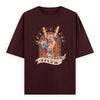 Tattoos Are Stupid Graphic Unisex T-Shirt – Oversized 100% Cotton Classic Tee in Maroon