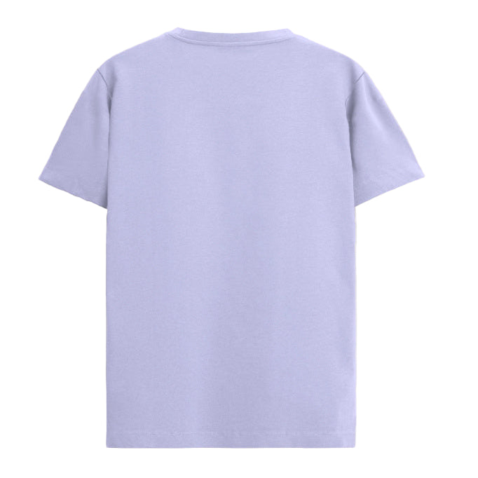 WHY ME Graphic Unisex T-Shirt – Oversized 100% Cotton Classic Tee in Lavender