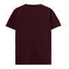 WHY ME Graphic Unisex T-Shirt – Oversized 100% Cotton Classic Tee in Maroon