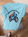 American Rider Vintage Motorcycle T-Shirt |  Oversized 100% Cotton Unisex T-Shirt