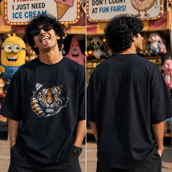 Kantara T-Shirt |  Oversized 100% Cotton Unisex T-Shirt Qikink 